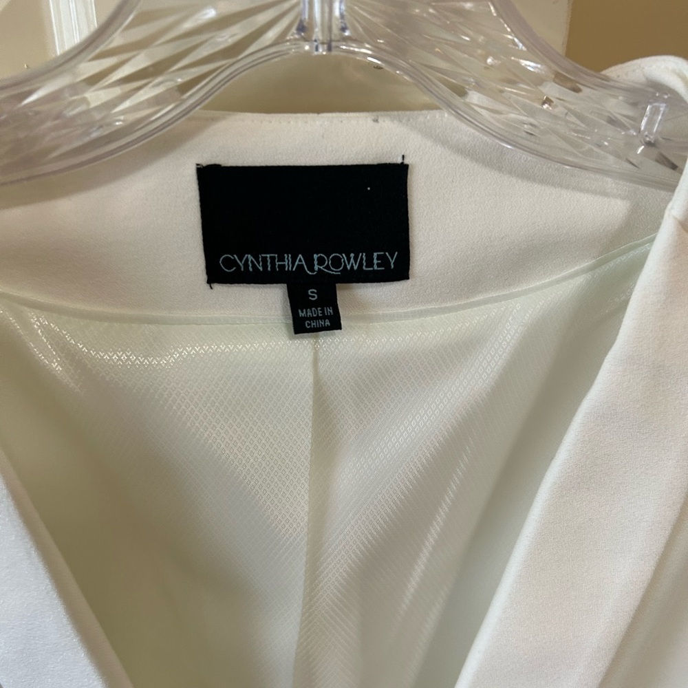 Cynthia Rowley Women's Cream Blazer - Picture 2 of 2